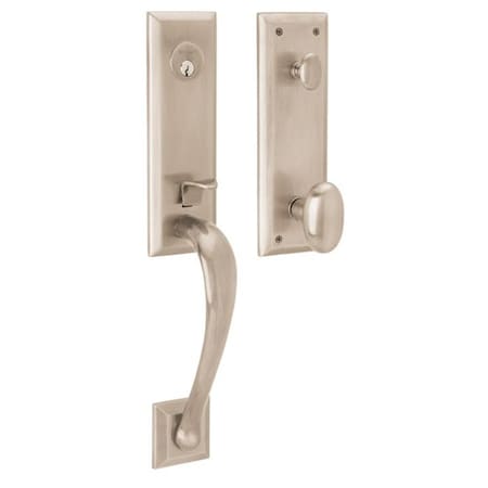 Baldwin Entry Handlesets Lifetime Satin Nickel 85352.056.RENT